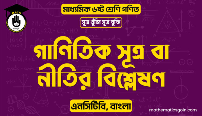 গাণিতিক সূত্র বা নীতির বিশ্লেষণ