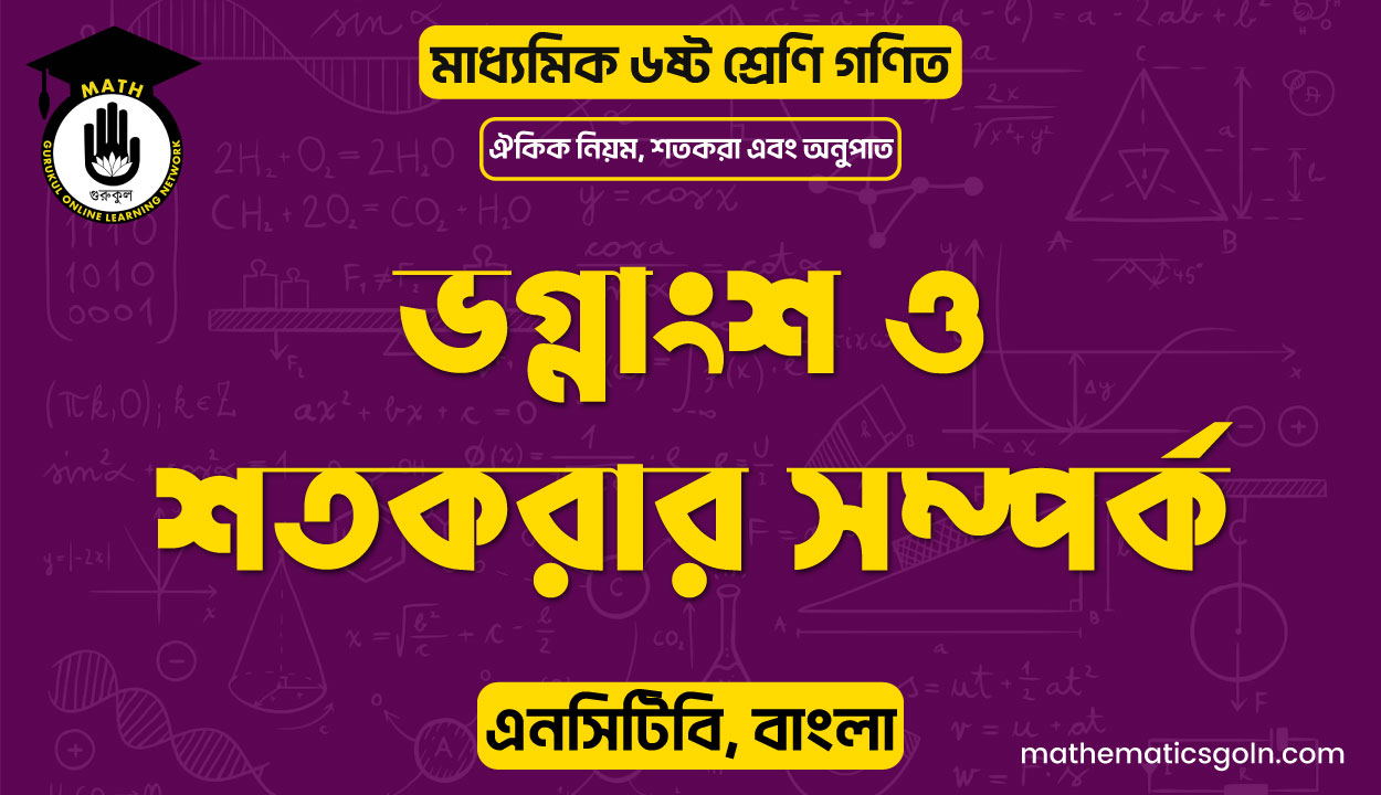 ভগ্নাংশ ও শতকরার সম্পর্ক